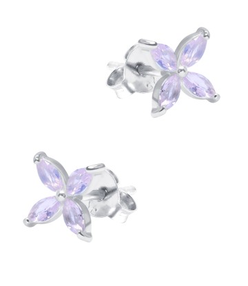 Beautiful Flowers Silver Stud Earring STS-6211